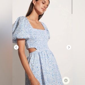 Faithfull The Brand - Vendita Mini Dress Martine Floral Print Blue - size Medium